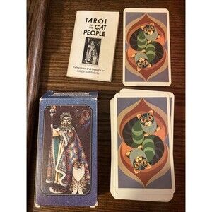 Tarot Of The Cat People 1985 Full Deck W/Instructions Karen Kuykendall Belgium